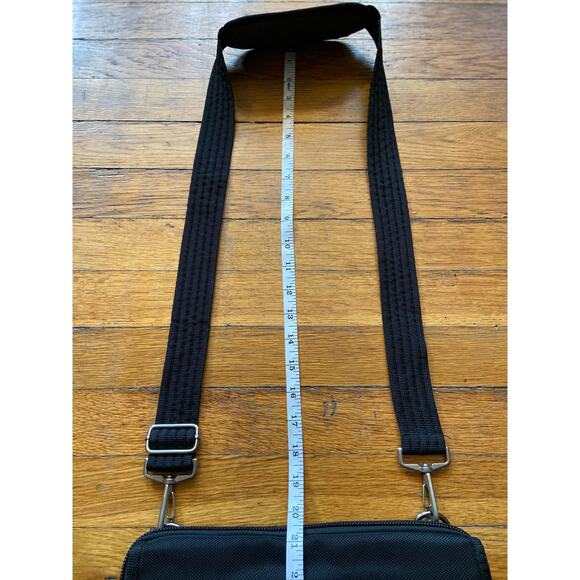 MOBIL IT Slim Black Expandable Tech Crossbody Bag sz OS - Picture 14 of 14